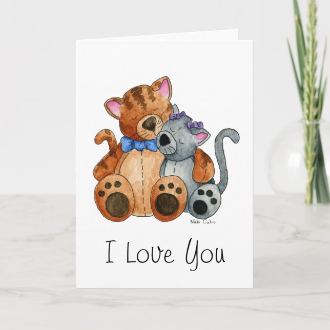 Tarjeta Cuddle Kitties (Anverso)