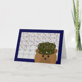 Tarjeta Cuenta abajo de días a ver al soldado del ejército