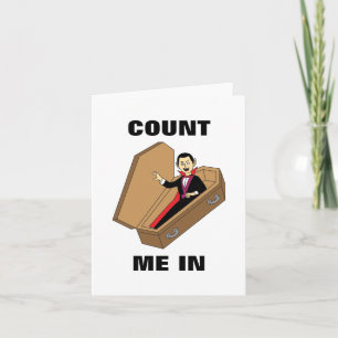 Tarjeta Cuentame un chiste divertido de vampiro de Hallowe