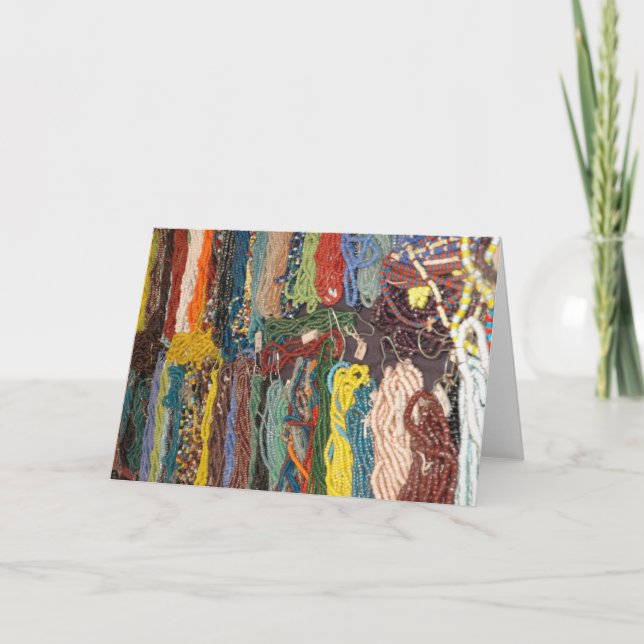 Tarjeta Cuentas de artefactos indios (Anverso)