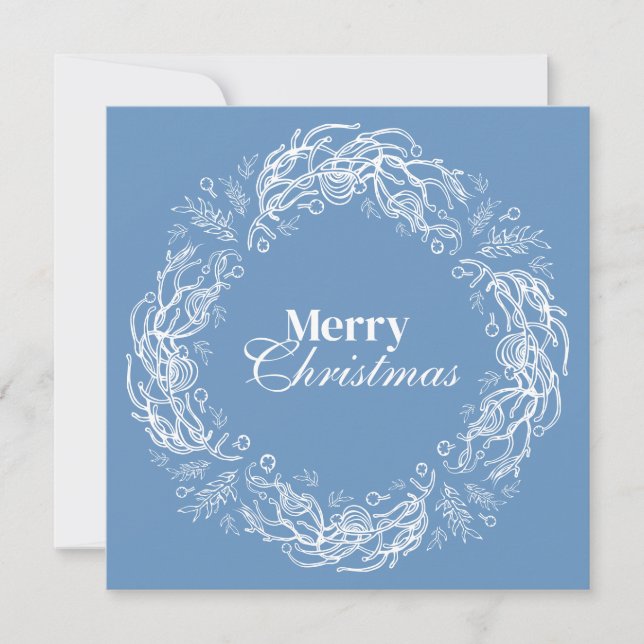 Tarjeta Cuentos de fiestas de invierno. (Anverso)