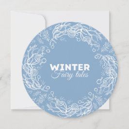 Tarjeta Cuentos de hadas de vacaciones de invierno.