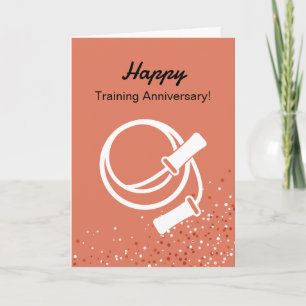 Tarjeta Cuerda de Saltar Fitness Feliz Entrenamiento Anive