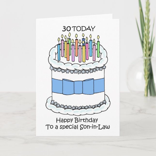 Tarjeta Cuerno feliz 30 cumpleaños (Anverso)