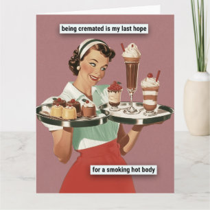 Tarjeta Cuerpo caluroso para fumar