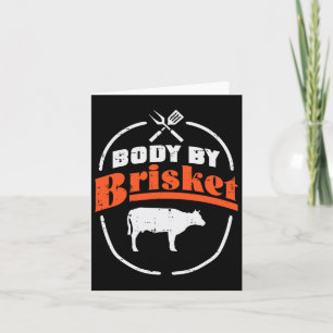 Tarjeta Cuerpo De Brisket Funny Bbq Byrbecue Meat Grill Me