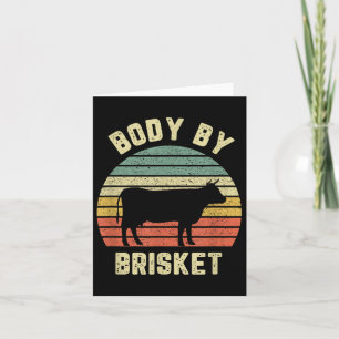 Tarjeta Cuerpo De Brisket Shirt Funny Bbq Backyard Grill C