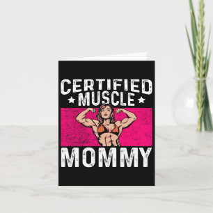 Tarjeta Cuerpo de Mama musculosa certificada Día de la Mad