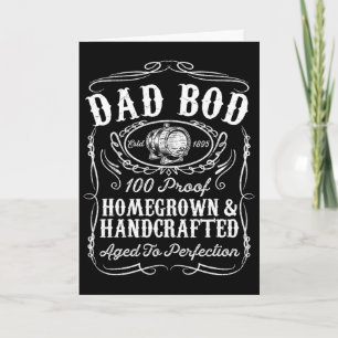 Tarjeta Cuerpo de Papá Divertido Whisky Bourbon Amante Día