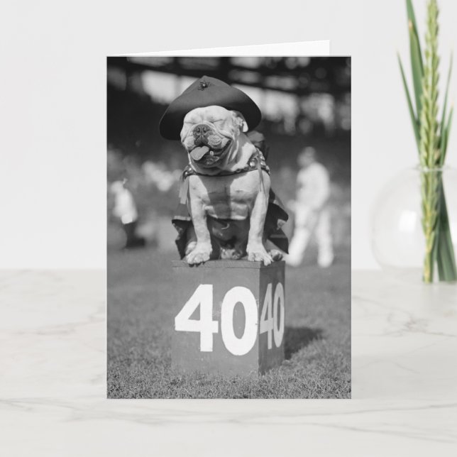 Tarjeta Cuerpo del Marines mascota, los años 20 (Anverso)