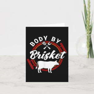 Tarjeta Cuerpo Por Brisket Funny Bbq Smoker Barbecuer Gift