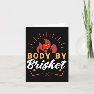 Tarjeta Cuerpo Por Brisket Funny Bbq Smoker Barbecuer Gift