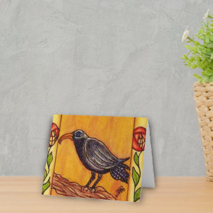 Tarjeta Cuervo Notecard del art déco
