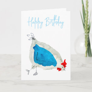 Tarjeta Cuestas de pollos acuáticas