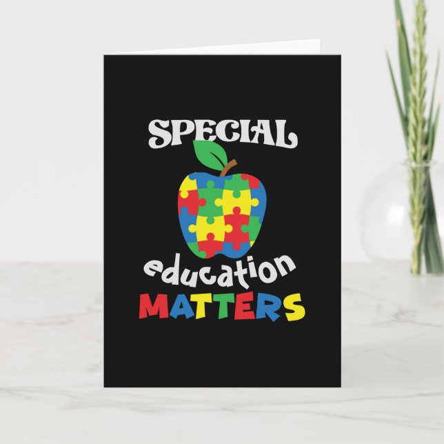 Tarjeta Cuestiones de educación especial - Profesor educad (Anverso)