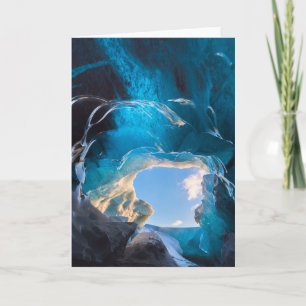 Tarjeta Cueva de cristal, Icefield Vatnajokull, Islandia m