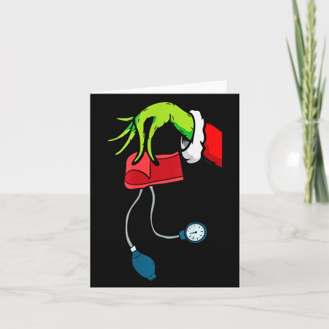 Tarjeta Cuff em Er Rn Icu Nurse Christmas Holiday Party Ho (Anverso)