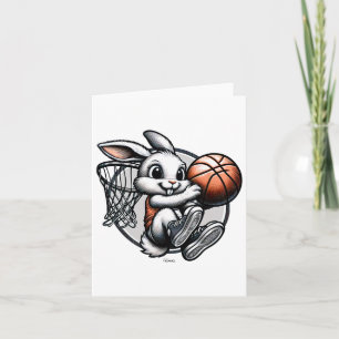 Tarjeta Cuidad de verano Bunny Dunk Squad Basketball
