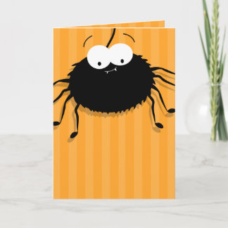 Tarjeta Cuidada Araña Feliz Halloween