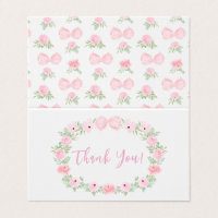 Cuidada barba rosa Baby Shower Foldable Gracias Ca