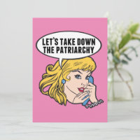 Cuidada cita antipatriarcal de arte pop retro femi