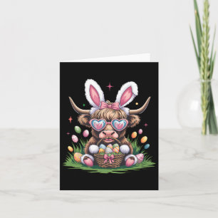 Tarjeta Cuidada Semana Santa Bunny Cow Diseño Vaca Lover F