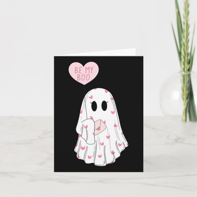 Tarjeta ¡Cuidada Serás Mi Fantasma De Boo Halloween! Parte (Anverso)