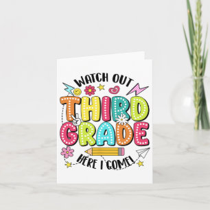 Tarjeta Cuidado 3er Grado Aquí Vengo Primer Día De Regreso