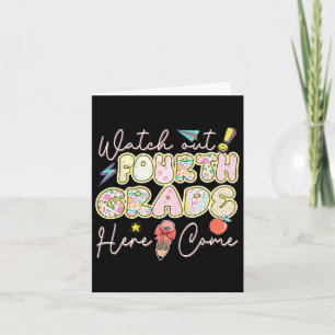 Tarjeta Cuidado Con El Cuarto Grado Aquí Vuelvo A La Escue