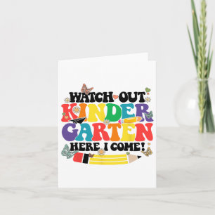 Tarjeta Cuidado Con El Jardín De Niños Aquí Que Vuelvo A L