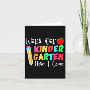 Tarjeta Cuidado Con El Jardín De Niños Aquí Vuelvo A La Es