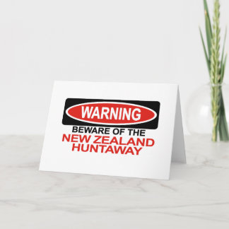 Tarjeta Cuidado Con La Nueva Zelanda Huntaway