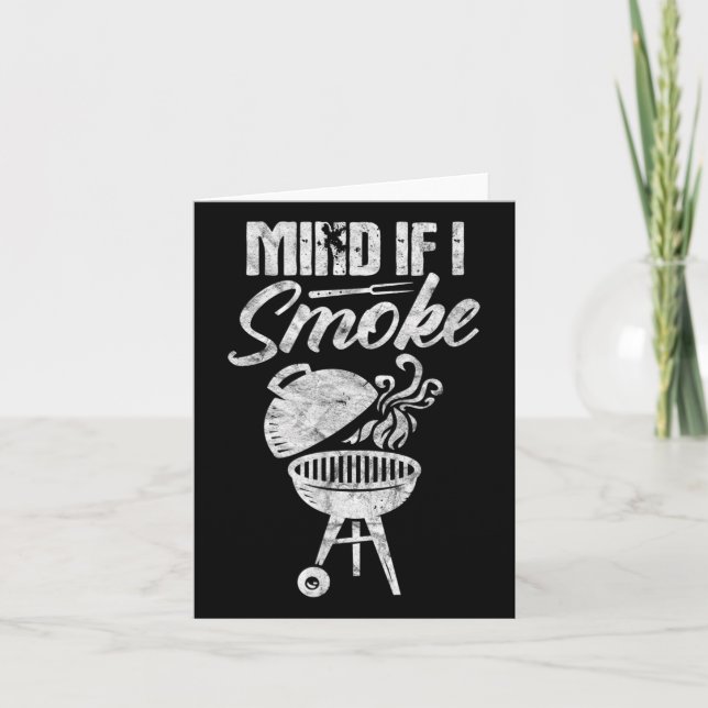 Tarjeta Cuidado Con La Parrillada De Parrillada Bbq Funny (Anverso)