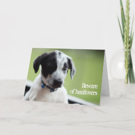 Tarjeta Cuidado con las resacas