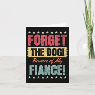 Tarjeta Cuidado Con Mi Fiancé, Divertido Compromiso Bride