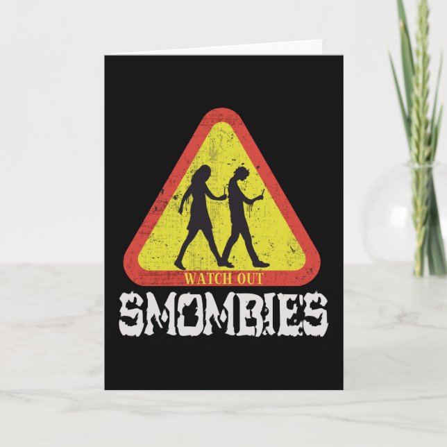 Tarjeta Cuidado con Smombies (Anverso)