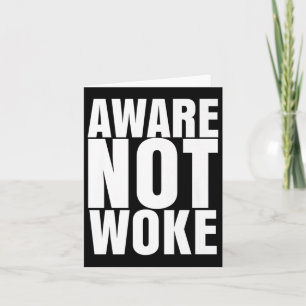 Tarjeta Cuidado No Despertar _ Aparato Anti-woke Premium _
