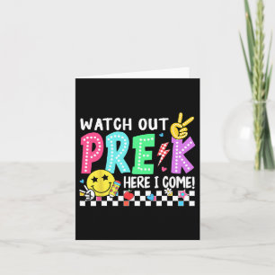 Tarjeta Cuidado Prek Aquí Vengo Pre-jardín De Infantes Par