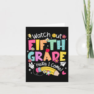 Tarjeta Cuidado Quinto Grado Aquí Tengo Cinco Grados De Vu