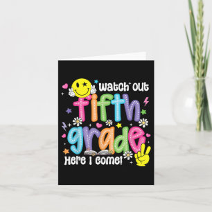 Tarjeta Cuidado Quinto Grado Aquí Tengo Cinco Grados De Vu