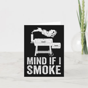 Tarjeta Cuidado Si Fumo El Humo Funny Bbq Fumador