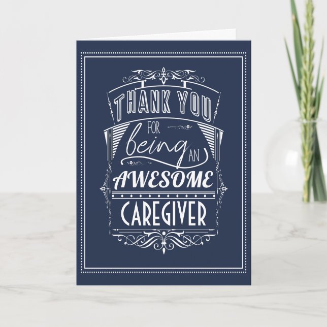 Tarjeta Cuidador Carer Agradecimiento (Anverso)