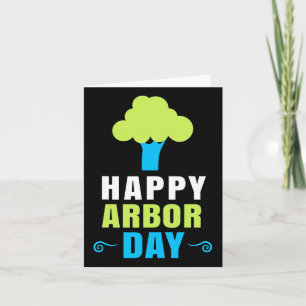 Tarjeta Cuidador de árboles del Día del Árbol para un Arbo