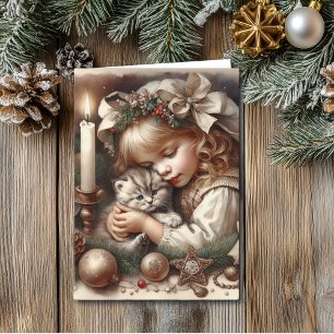 Tarjeta Cuidados Navidades gatitos
