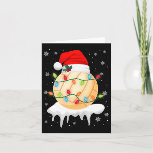 Tarjeta Cuidados Navidades Voleibol Santa Hat Xmas Light B
