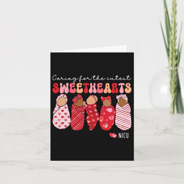 Tarjeta Cuidando a los más lindos dulcitos Enfermera Nicu  (Anverso)