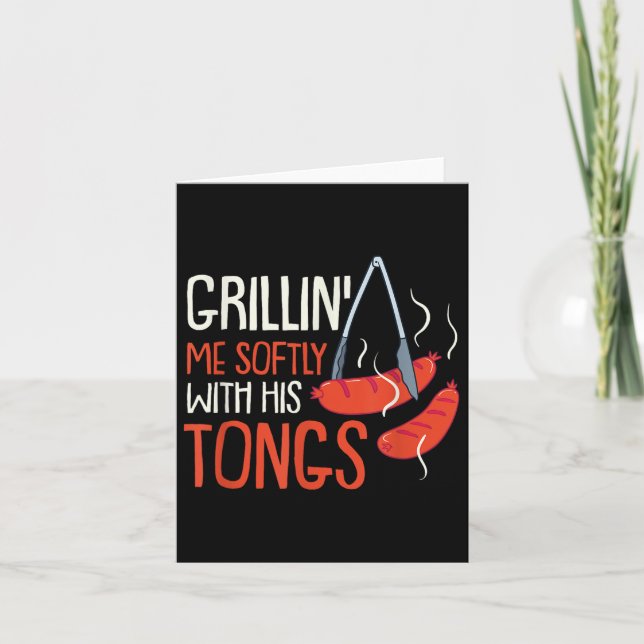 Tarjeta Cuidándome Suavemente Con Su Tong I Grillmaster Bb (Anverso)