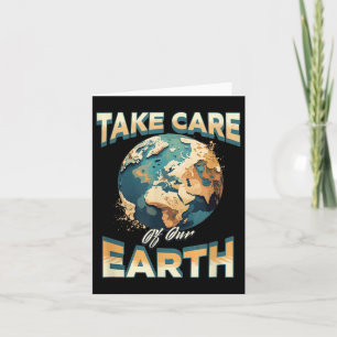 Tarjeta Cuidar De Nuestra Protección Ambiental De La Tierr