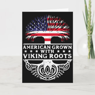 Tarjeta Cultivado En América Con Raíces Vikingas Hombres Á