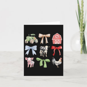 Tarjeta Cultivo de animales de granja de vaca Pollitos de 